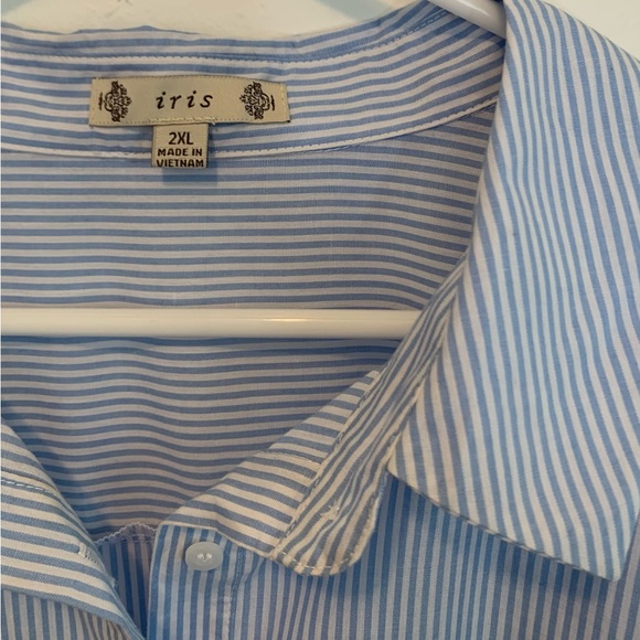 Iris Nautical Stripe Belted Tunic Shirt Dress - Picture 7 of 9